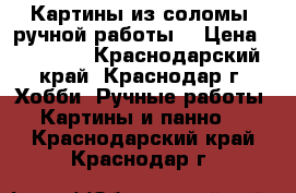 Картины из соломы, ручной работы! › Цена ­ 10 000 - Краснодарский край, Краснодар г. Хобби. Ручные работы » Картины и панно   . Краснодарский край,Краснодар г.